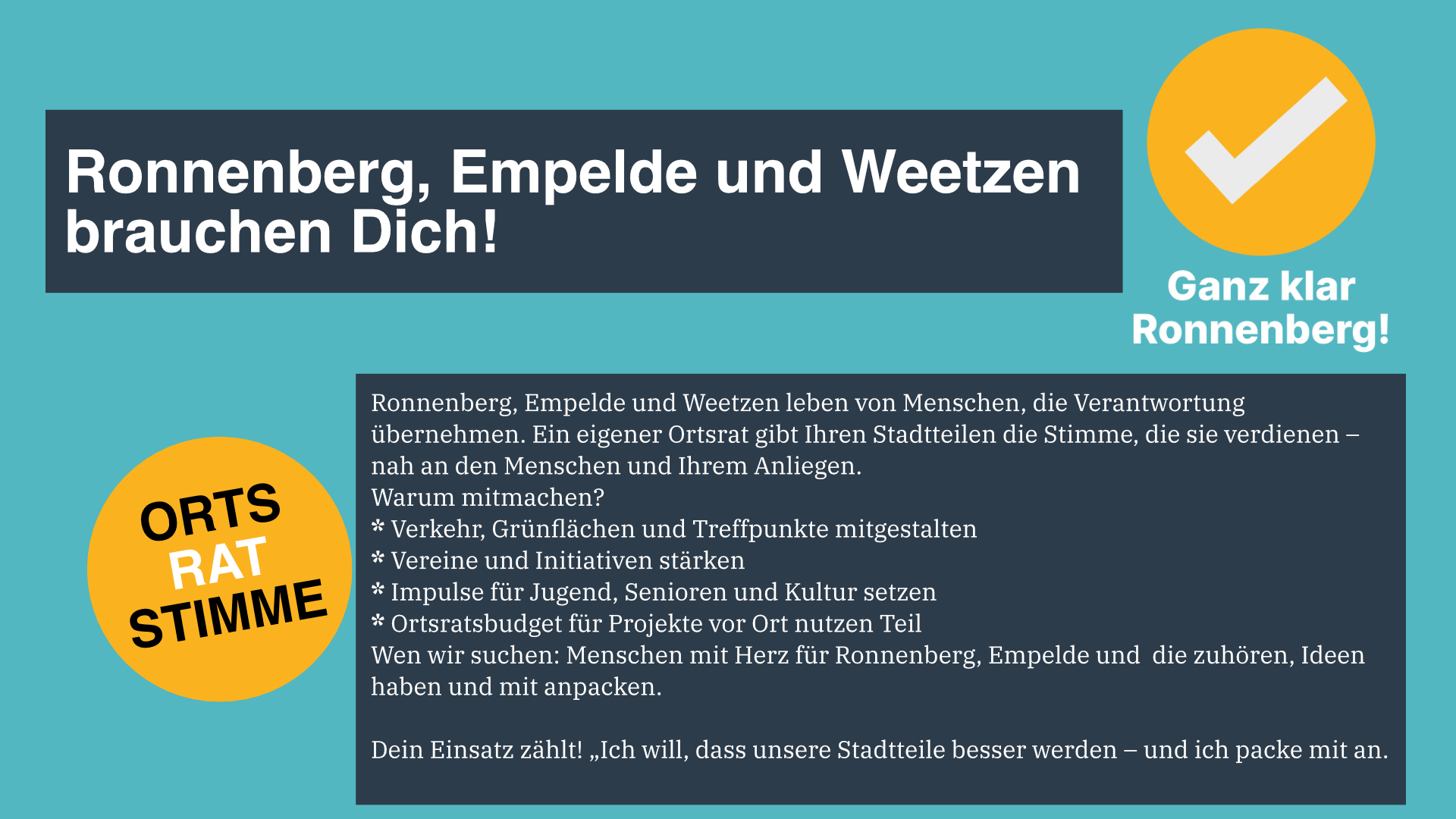 WIR SUCHEN DICH