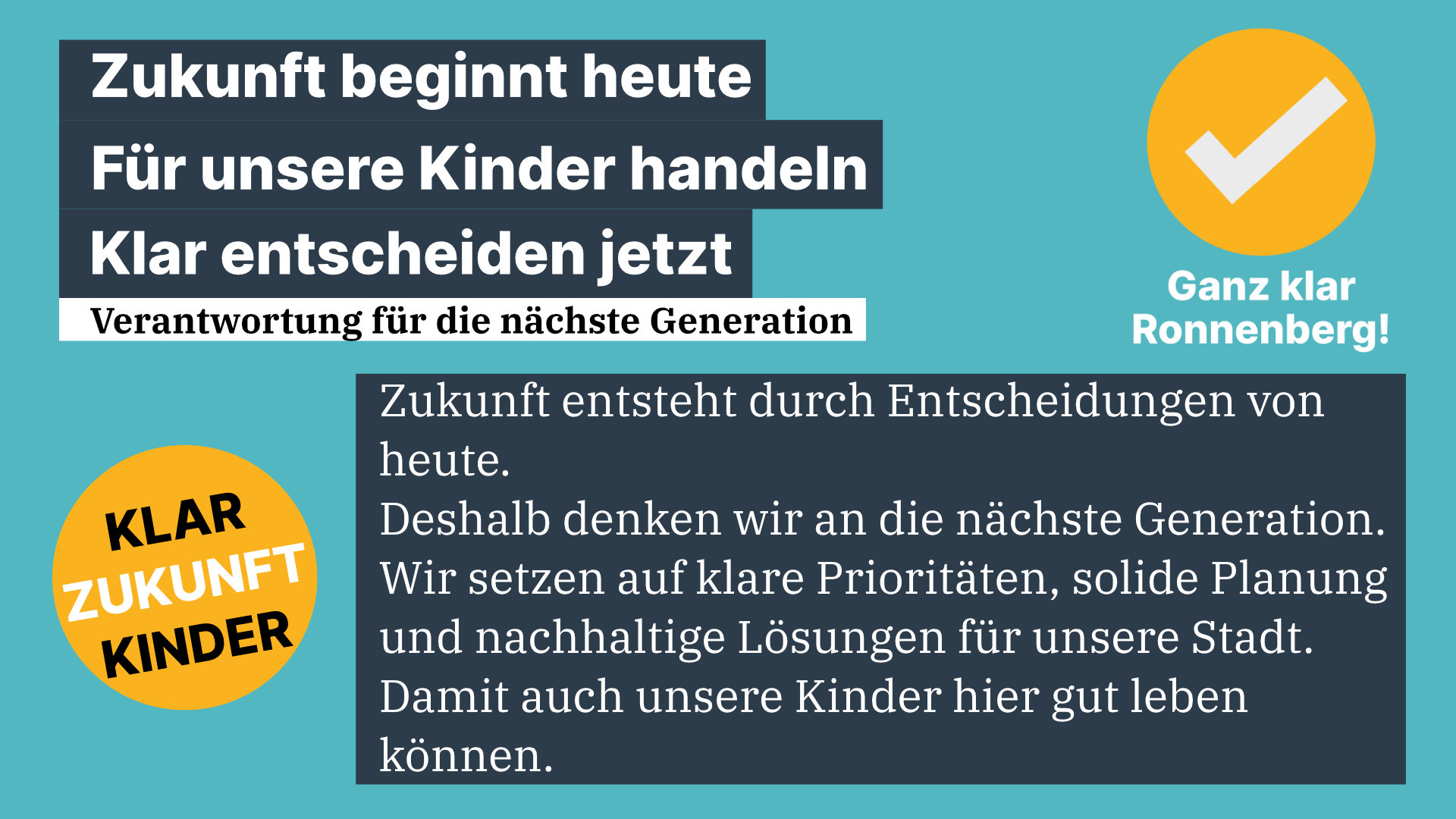 Zukunft beginnt heute