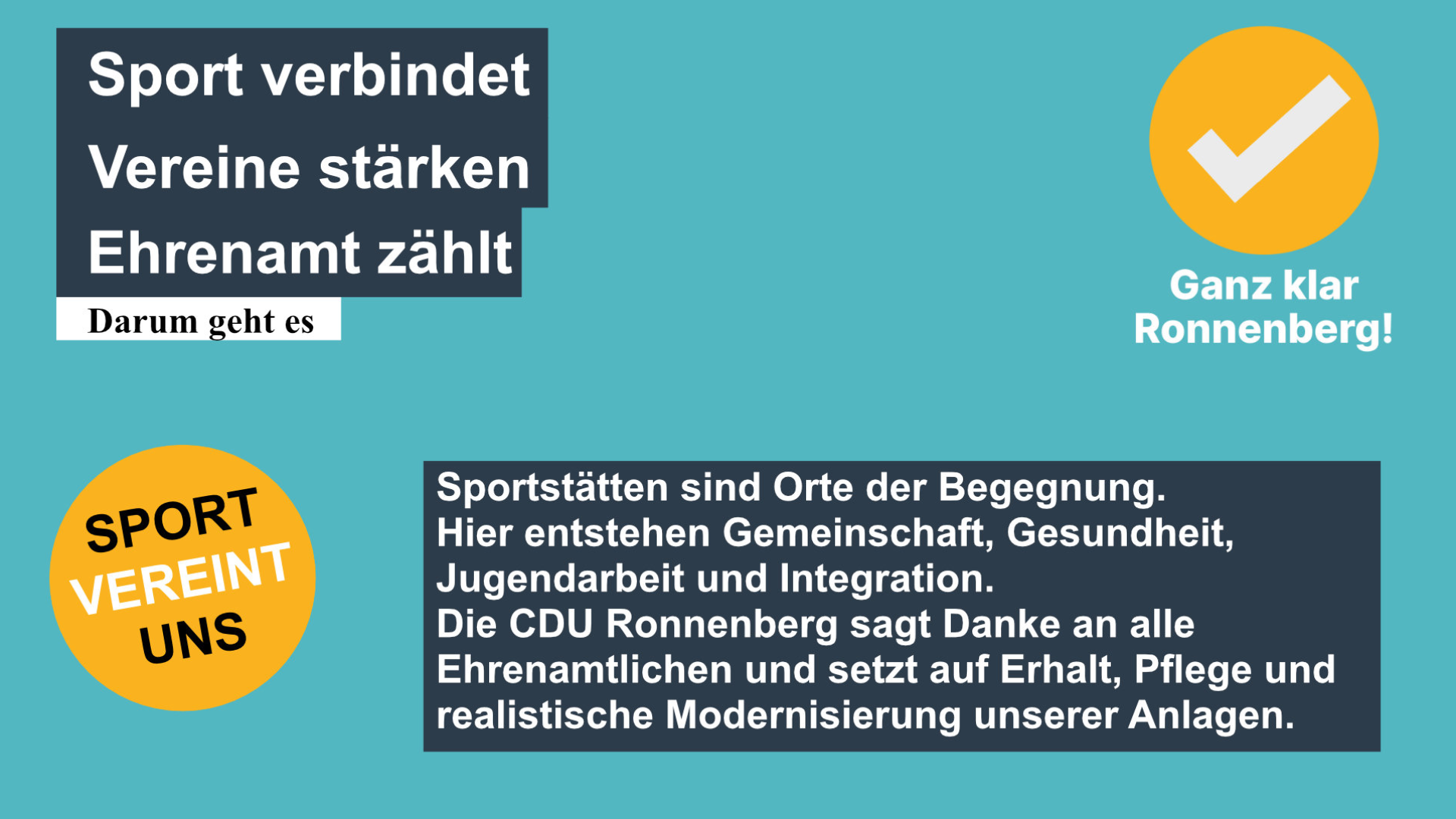 Sportst�tten st�rken: Orte f�r Gemeinschaft erhalten